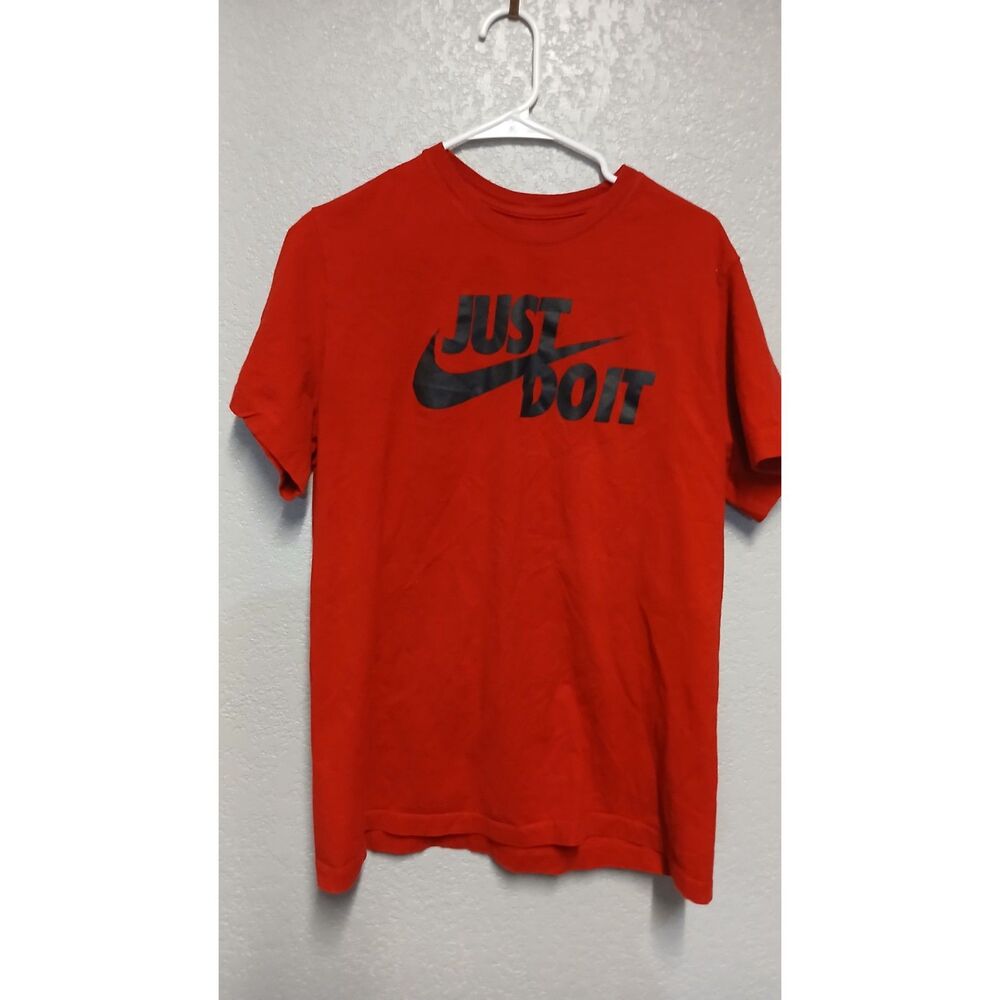 Red "The Nike Tee" Just Do it T Shirt Size Mens Large